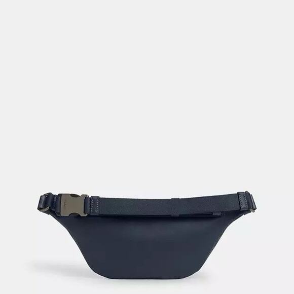 NWT Coach Warren Mini Belt Bag In Blocked Signature Canvas Light Denim cbk37 - Picture 6 of 8